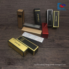 golden and silver lamination lipstick mach box with private labels